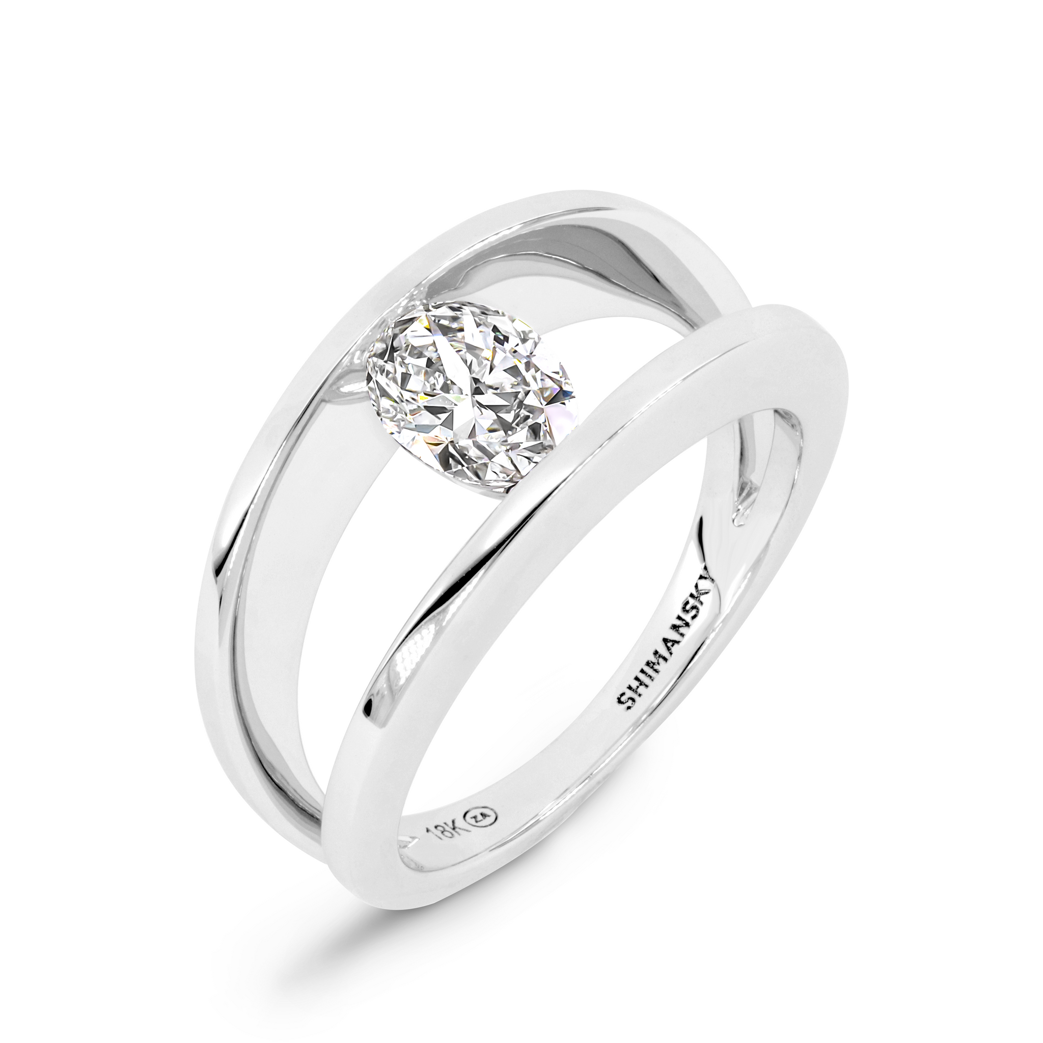 Millenium 4600 Ringer Millennium Iconic Oval Diamond Ring