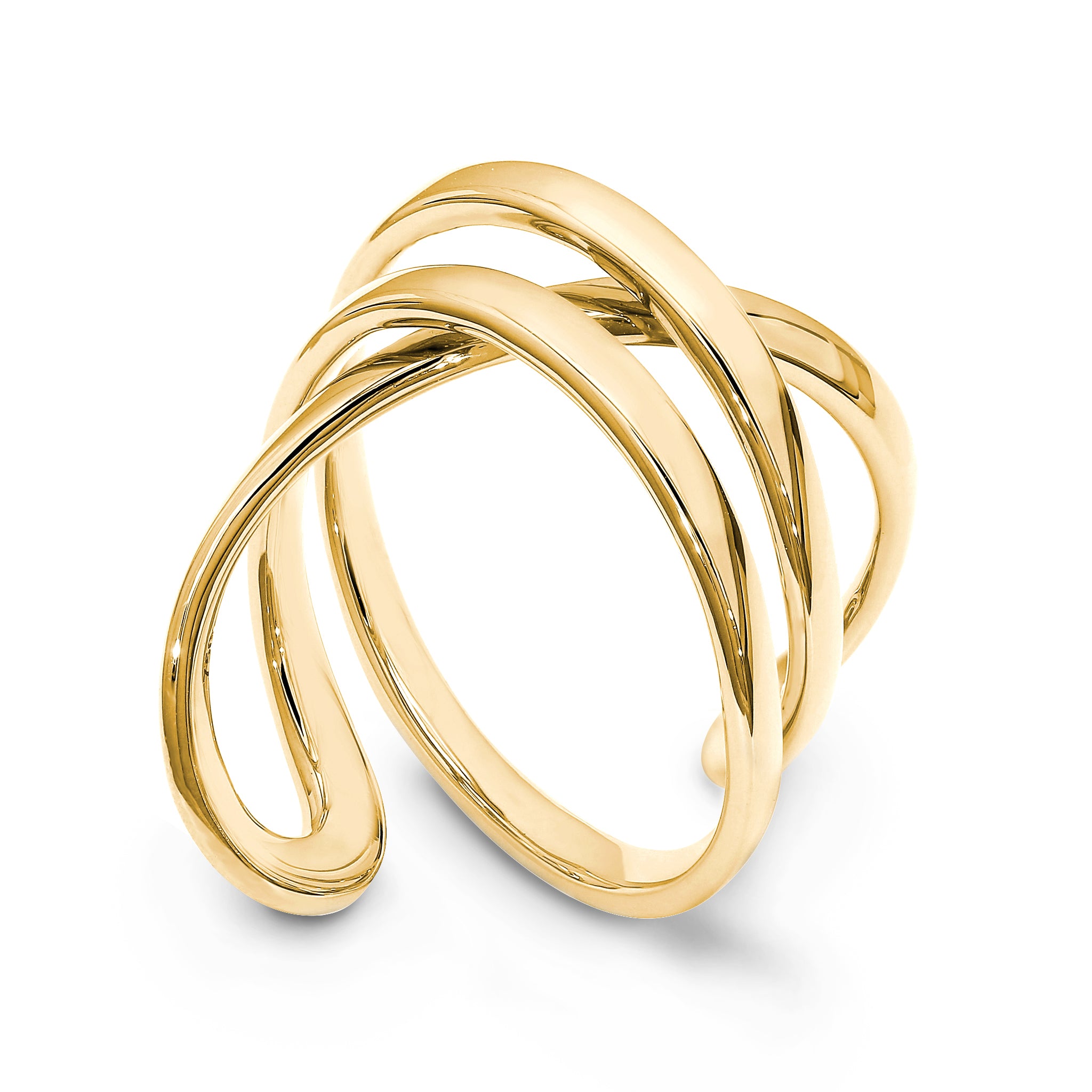 Infinity Double Ring - 14K Yellow Gold | Shimansky